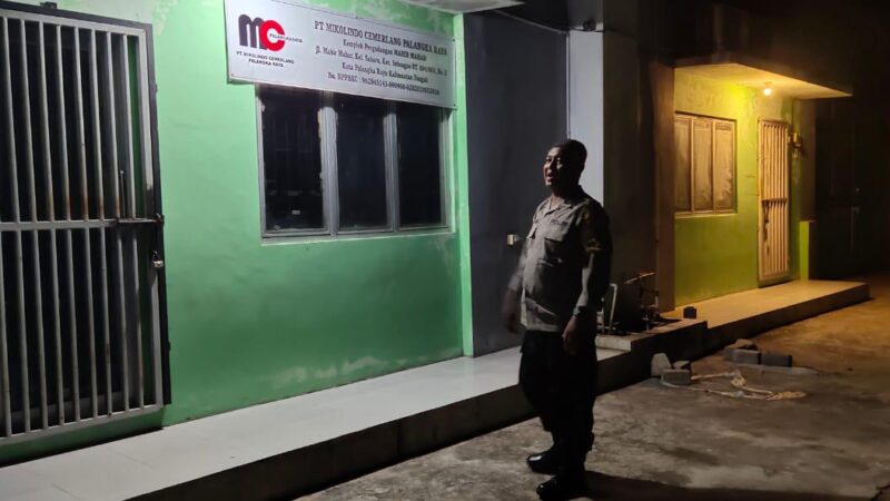 Patroli Dialogis Polsek Sabangau Sambangi Area Pergudangan Kalampangan