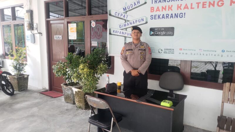 Satpamobvit Polresta Palangka Raya Gencarkan Patroli Dialogis di Kawasan Perbankan