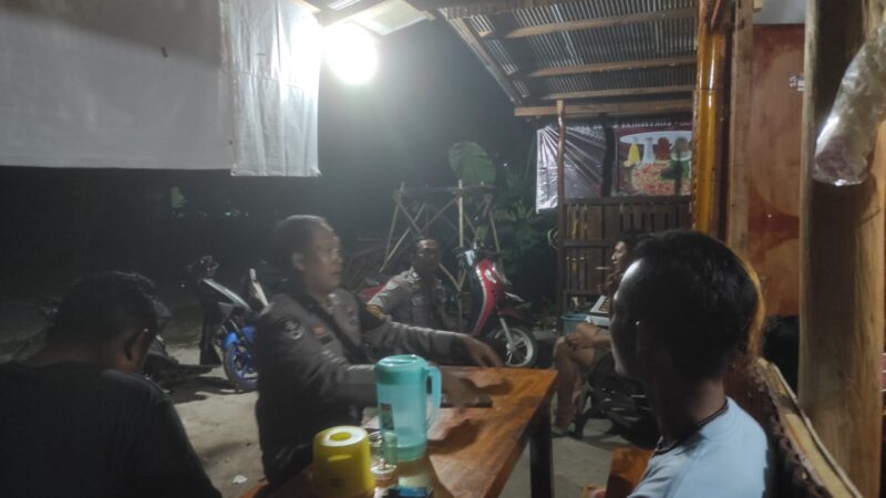 Dihadapan Warga Tangkiling, Polsek Bukit Batu Sampaikan Pentingnya Pos Kamling