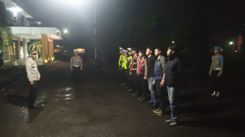 Pawas Polresta Palangka Raya Pimpin Apel Persiapan Patroli Harkamtibmas