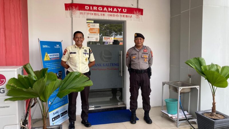 Satpamobvit Polresta Palangka Raya Perketat Patroli di Kantor Perbankan Cegah Aksi Kriminal