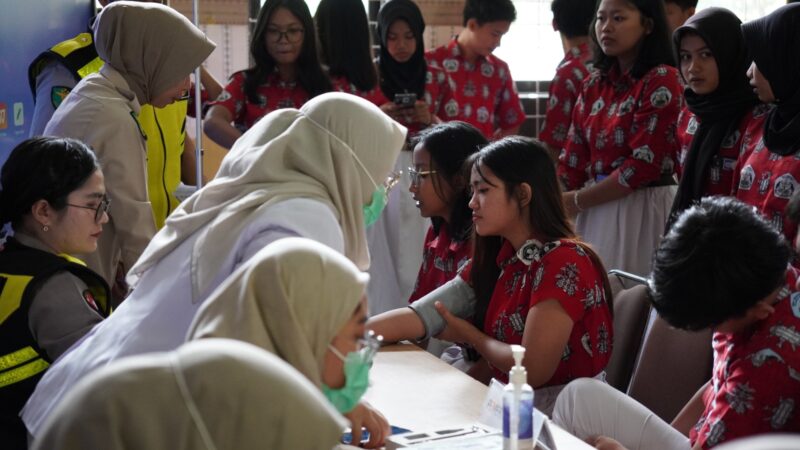 Dukung Kesehatan Pelajar, Rumkit Bhayangkara Polda Kalteng Hadirkan Layanan Untuk Siswa SMA