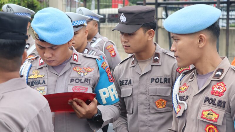 Waspers Apel Pagi, Sipropam Polresta Palangka Raya Cek Absensi Seluruh Satfung