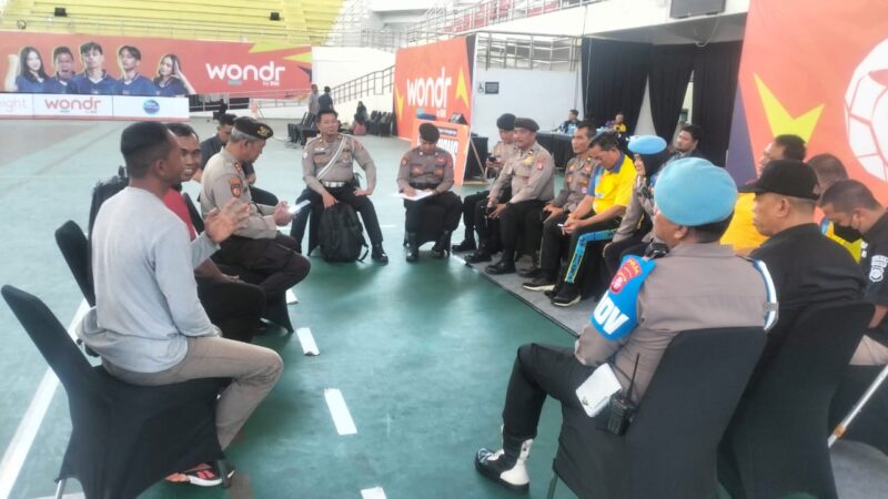 Satpamobvit Polresta Risk Assessment Turnamen Bola Volly Kapolda Cup 2025 di GOR Indoor Palangka Raya