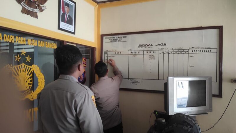 Dukung Kesiapannya, Polsek Bukit Batu Lakukan Pengecekan Inventaris Rutin