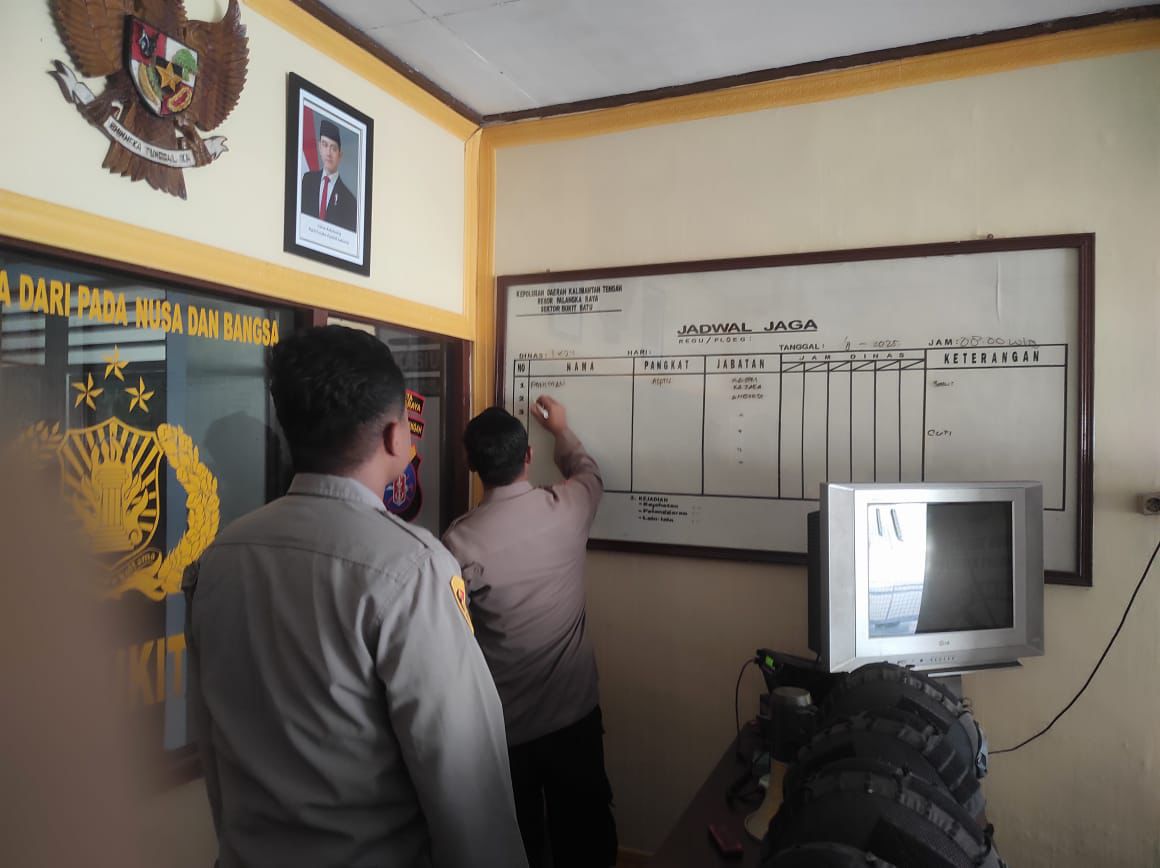 Dukung Kesiapannya, Polsek Bukit Batu Lakukan Pengecekan Inventaris Rutin