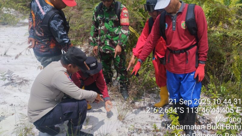 Sinergi Cegah Karhutla, Polsek Bukit Batu Ikuti Patroli Bersama di Jalan Tjilik Riwut Km 22,5