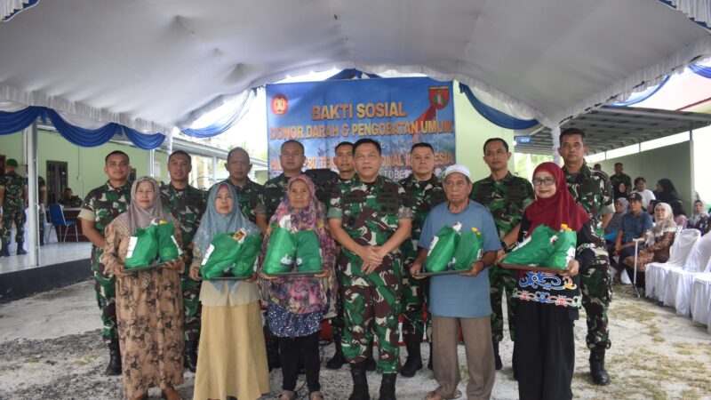 Baksos Kesehatan TNI dalam Rangka HUT ke 80 TNI