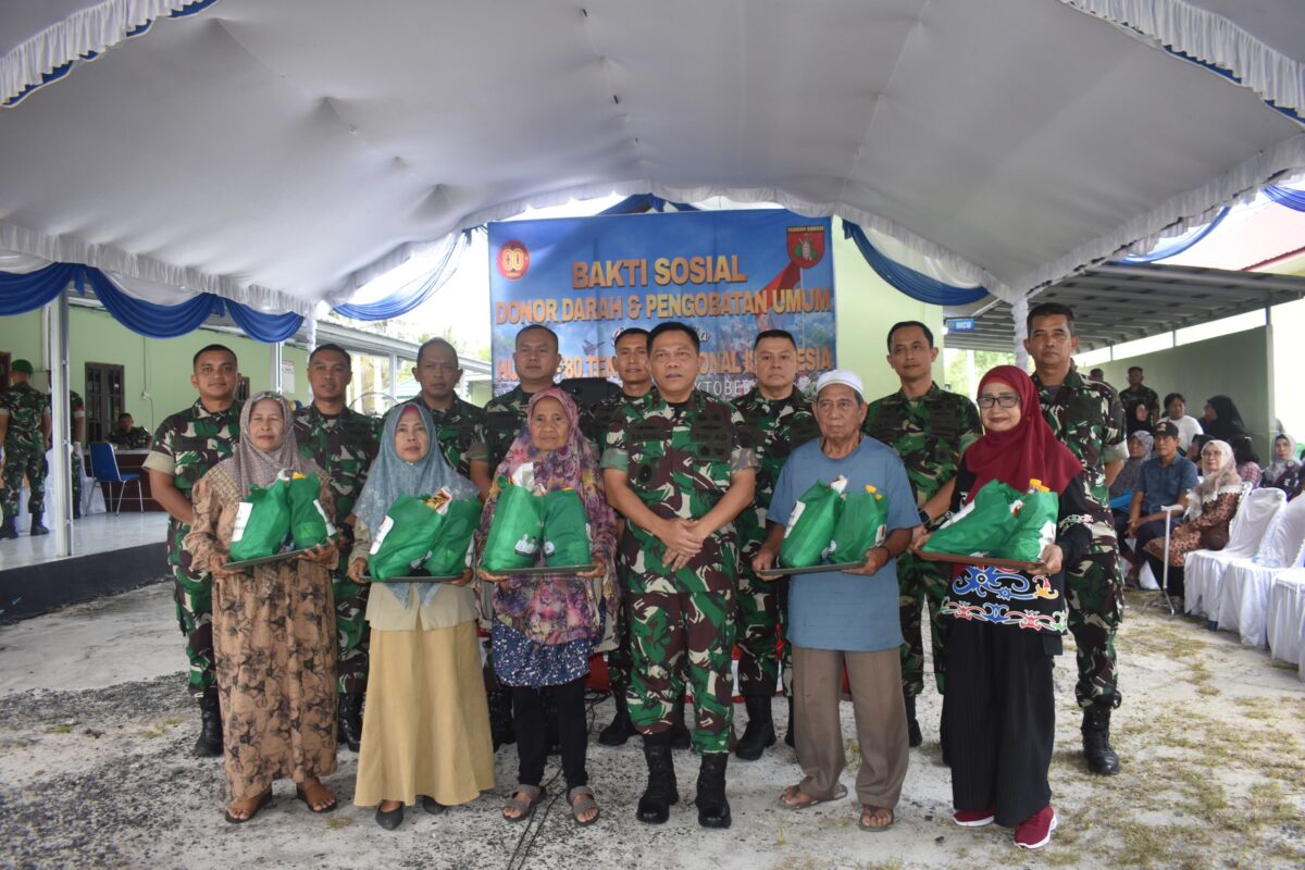 Baksos Kesehatan TNI dalam Rangka HUT ke 80 TNI