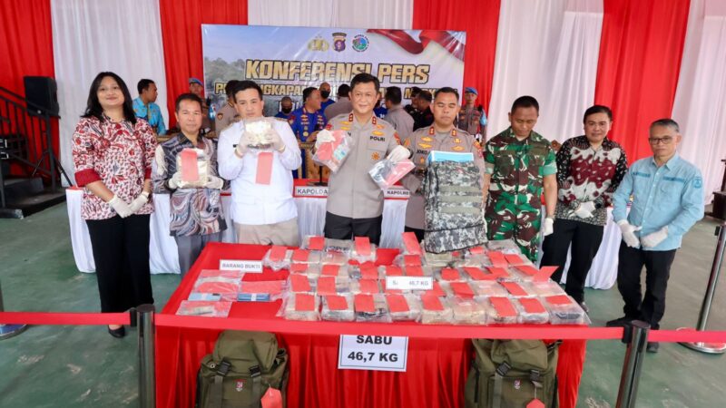 Peredaran 46,7 Kg Sabu Lintas Provinsi Berhasil Digagalkan Polres Lamandau, Kapolda Kalteng: Keberhasilan Ini Selamatkan 885 Ribu Jiwa
