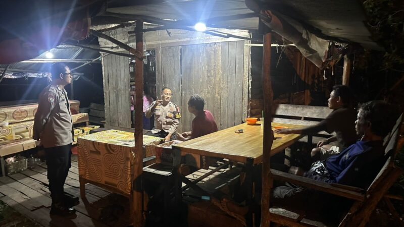 Polsek Bukit Batu Sharing Kamtibmas Bersama Warga Nyaru Menteng