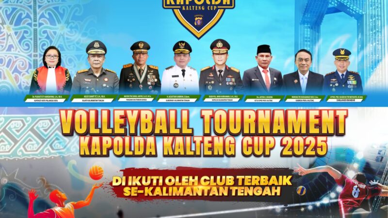 Ayo! Saksikan Turnamen Voli Kapolda Kalteng Cup 2025 di GOR Serbaguna Palangka Raya