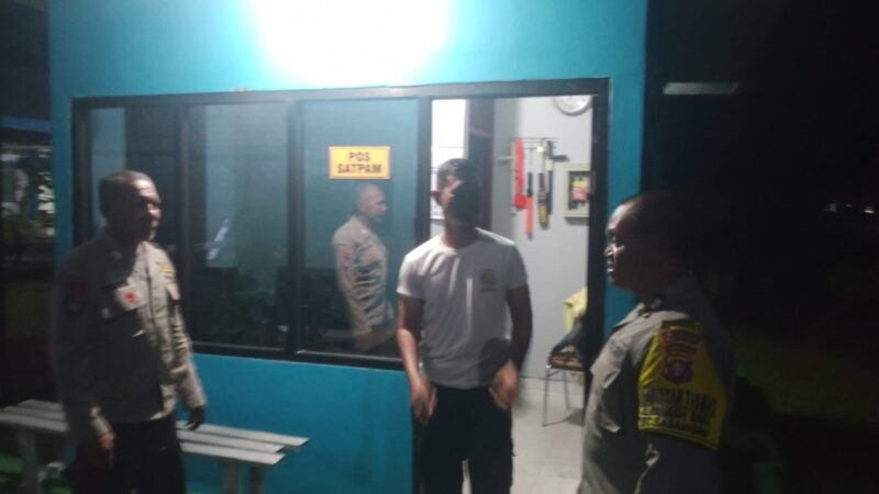 Personel Polsek Laksanakan Patroli di Gardu Induk PLN Sabangau