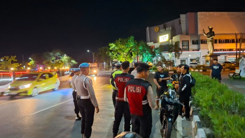 Tekan Kejahatan Jalanan, Personel Polresta Palangka Raya Gelar Patroli Kamtibmas