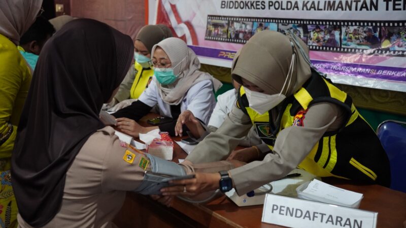 Dukung Generasi Sehat, Rumkit Bhayangkara Polda Kalteng Layani Pemeriksaan Kesehatan Siswa SMA