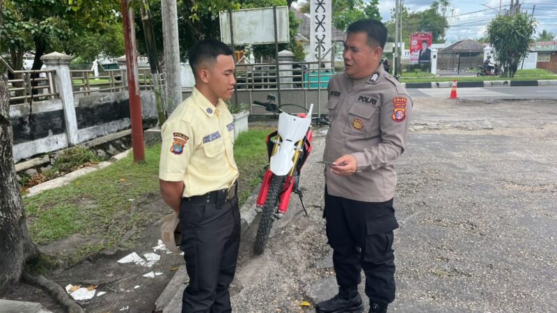 Sambangi Poltekkes Palangka Raya, Ditbinmas Polda Kalteng Bina Dan Cek Kelengkapan Satpam