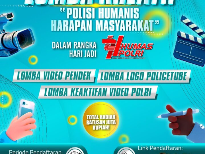 Polda Kalteng Ajak Masyarakat Ikuti Lomba Kreatif HUT Humas Polri ke-74, Dorong Citra Polisi Humanis