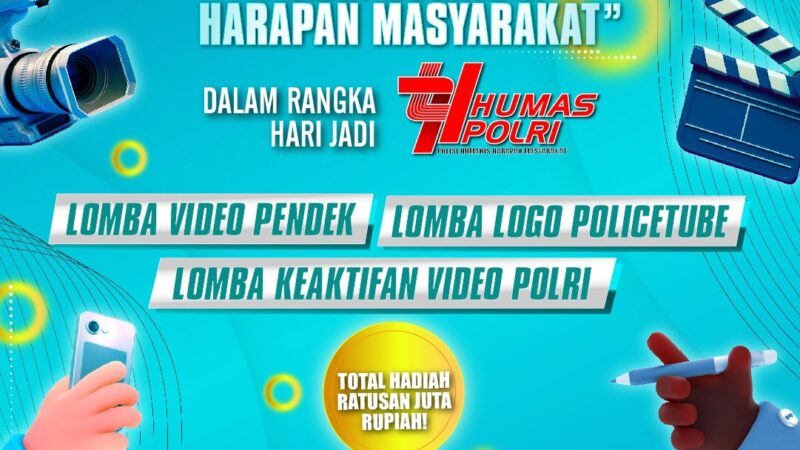 Polda Kalteng Ajak Masyarakat Ikuti Lomba Kreatif HUT Humas Polri ke-74, Dorong Citra Polisi Humanis