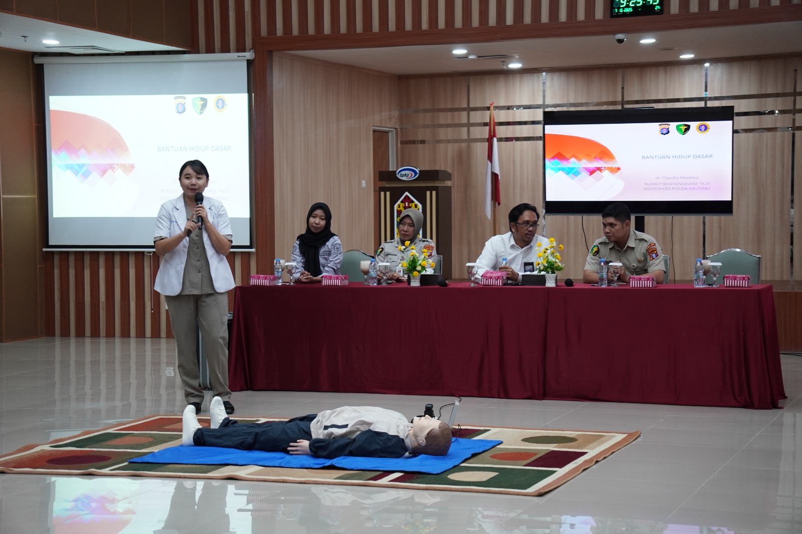 Rumkit Bhayangkara Polda Kalteng Dorong Kesiapsiagaan Pegawai BPKP Kalteng lewat Pelatihan Pertolongan Pertama
