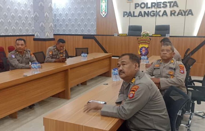 Dukung Transformasi Kepolisian, Polresta Palangka Raya Ikuti Vicon Sosialisasi Grand Strategy Polri