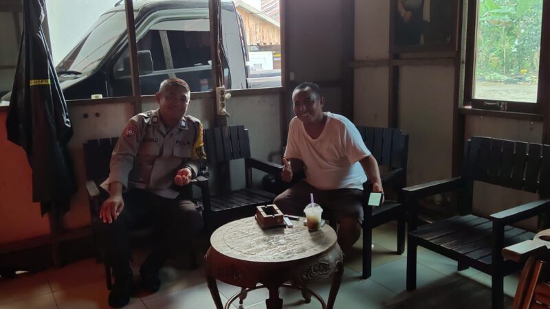 Sambangi Penduduknya, Polsek Sabangau Ajak Jaga Kondusivitas