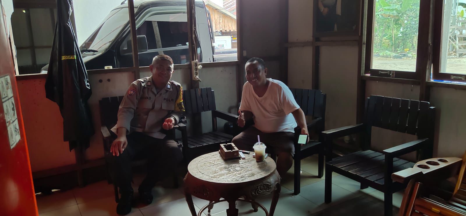 Sambangi Penduduknya, Polsek Sabangau Ajak Jaga Kondusivitas