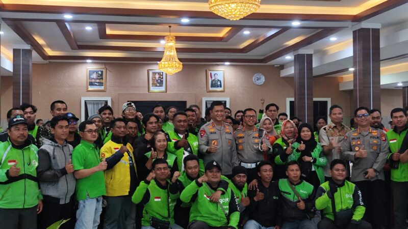 Kapolda Kalteng Gelar Silaturahmi Bersama Komunitas Ojek Online, Bahas Keamanan dan Kamtibmas