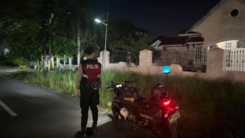 Patroli Pemukiman Warga, Satsamapta Polresta Palangka Raya Tinjau Kondusivitas