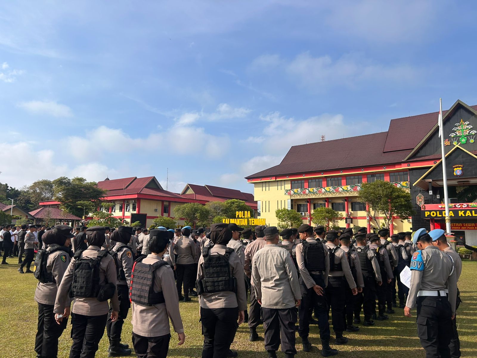 Jelang Sispamako di Polda Kalteng, Polresta Palangka Raya Gelar Apel Kesiapan