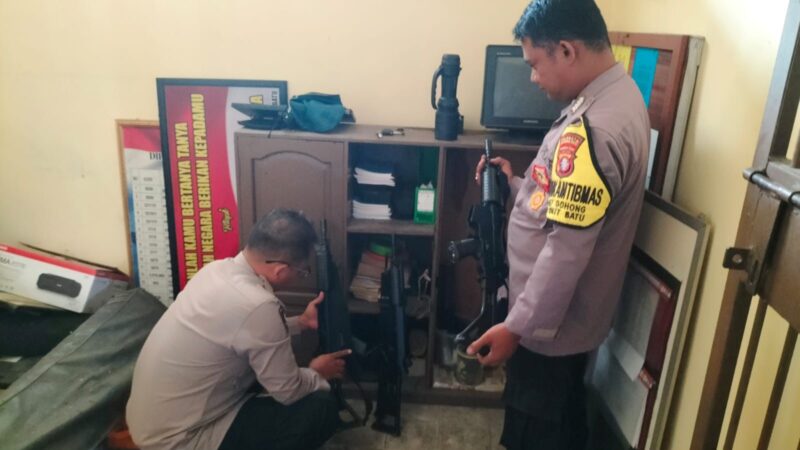 Pemeriksaan Alat Inventaris di Polsek Bukit Batu Oleh Anggota Jaha