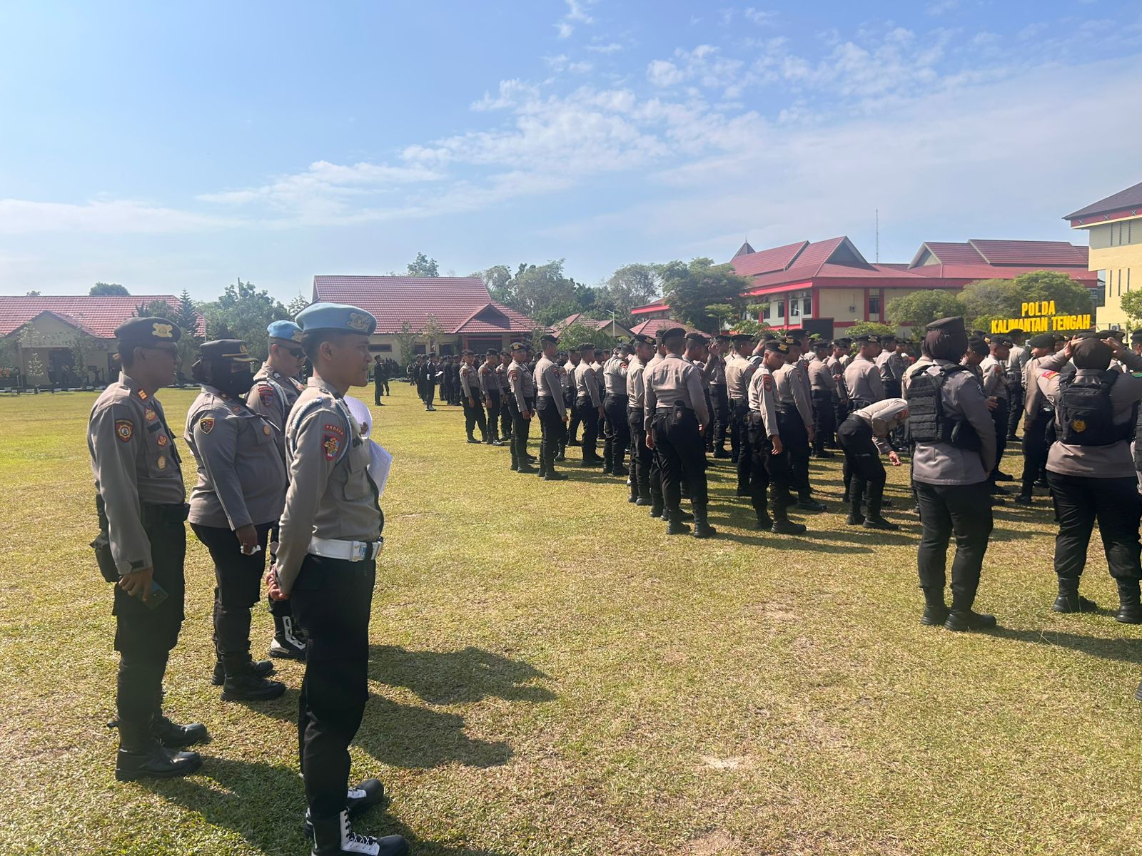 Polresta Palangka Raya Siagakan Personel Hadapi Sispamako Polda Kalteng