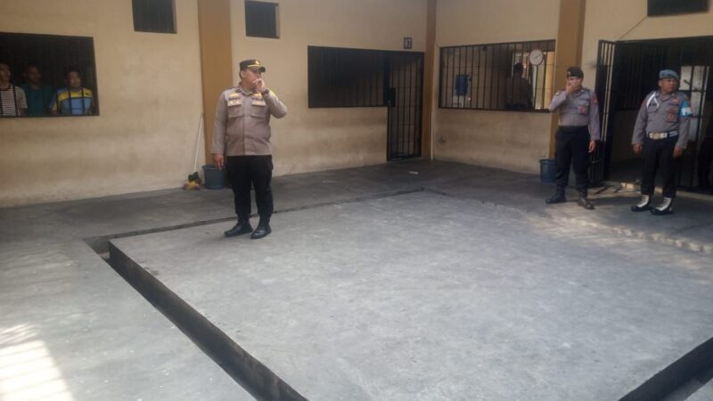 Pamapta I SPKT Polresta Palangka Raya Pastikan Kondisi Rutan tetap Aman dan Terkendali