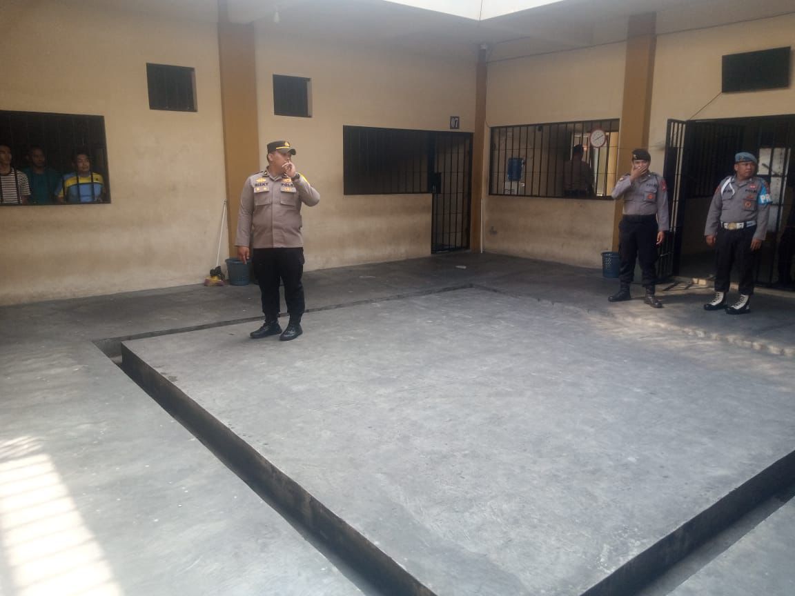 Pamapta I SPKT Polresta Palangka Raya Pastikan Kondisi Rutan tetap Aman dan Terkendali