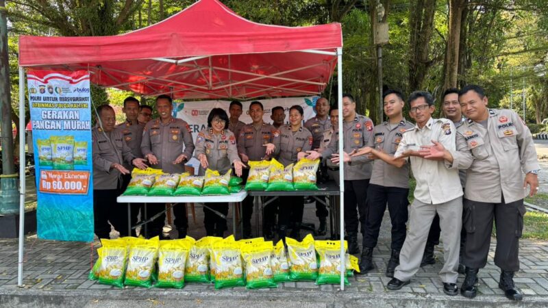 Pengabdian Tanpa Henti Untuk Negeri, Bazar Murah GPM Ditbinmas Polda Kalteng Salurkan 44 Sak Beras SPHP 5 Kg ke Masyarakat
