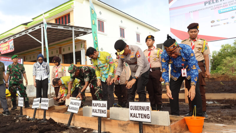 Kapolda Kalteng Dukung Pembangunan KDKMP Kodam XXII Tambun Bungai, Wujudkan Asta Cita Presiden