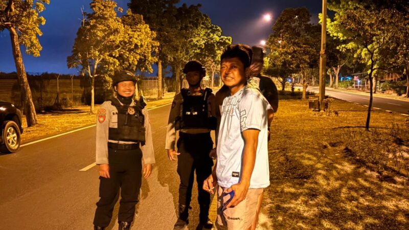Ditsamapta Polda Kalteng Hadir di Malam Hari, Jaga Keamanan dan Ketertiban Masyarakat