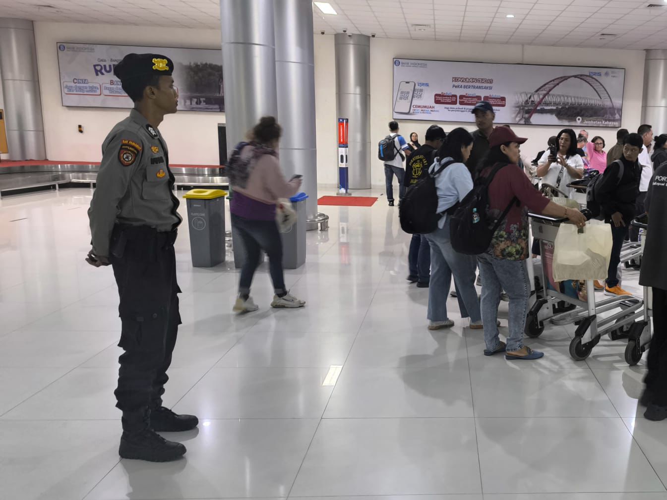 Satpamobvit Polresta Palangka Raya Intensifkan Patroli Area Bandara Tjilik Riwut