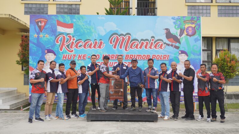 Antusias, Pecinta Burung Ramaikan Lomba Kicau Mania Brimob Kalteng di Palangka Raya