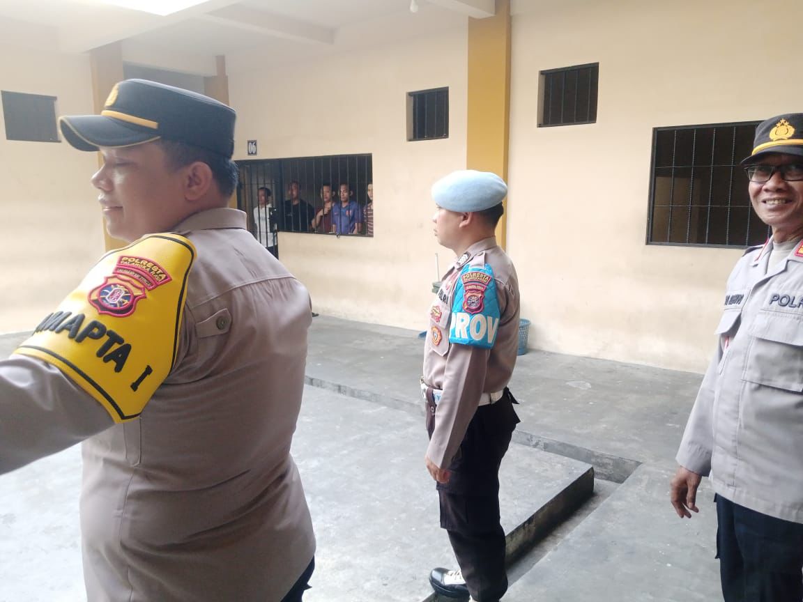 Pamapta I SPKT Polresta Palangka Raya Pastikan Kondisi di Rutan Aman dan Terkendali