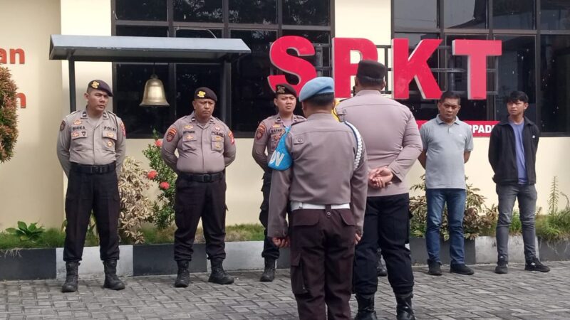 Jelang Tugas, Pamapta I SPKT Polresta Palangka Raya Gelar Serah Terima