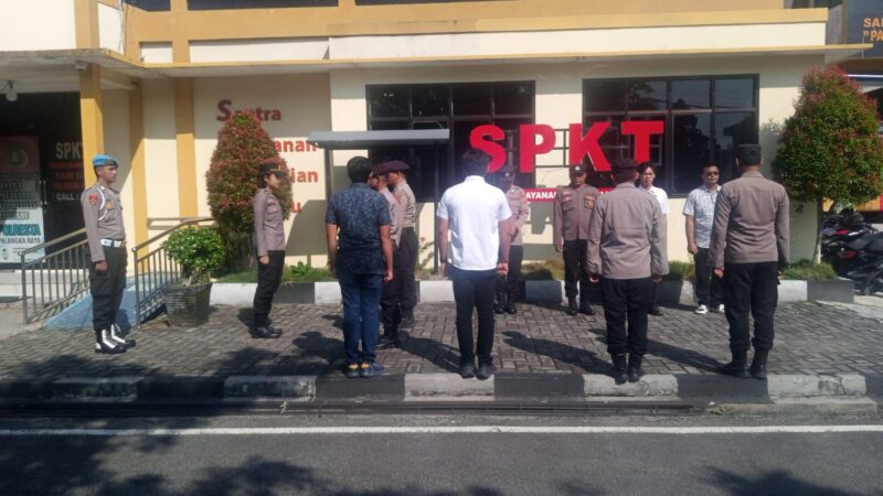 Optimalkan Tugas Kepolisian, Pamapta II SPKT Polresta Palangka Raya Gelar Serah Terima