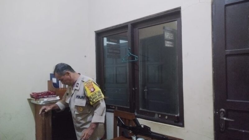 Optimalkan Tugas dan Pelayanan, Polsek Sabangau Cek Inventaris Penjagaan