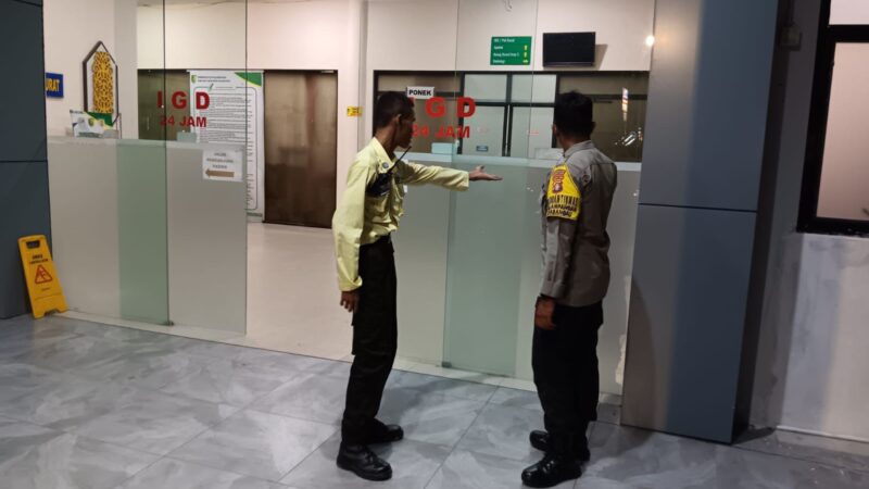 Polsek Sabangau Patroli ke RSUD Kota Palangka Raya untuk Antisipasi Premanisme