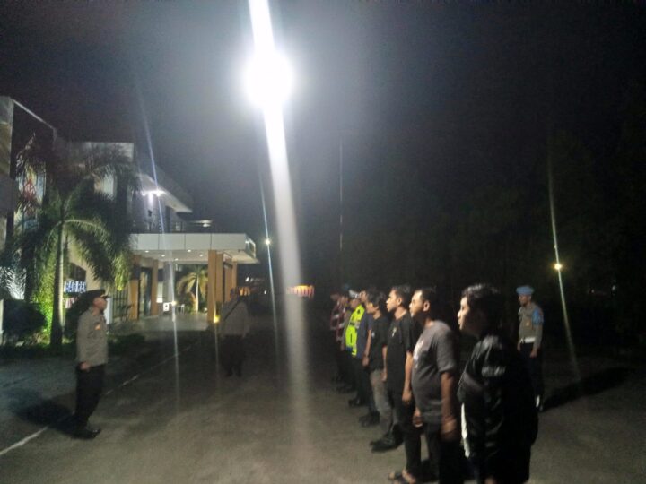 Polresta Palangka Raya Gelar Apel Cek Kesiapan Jelang Patroli Harkamtibmas