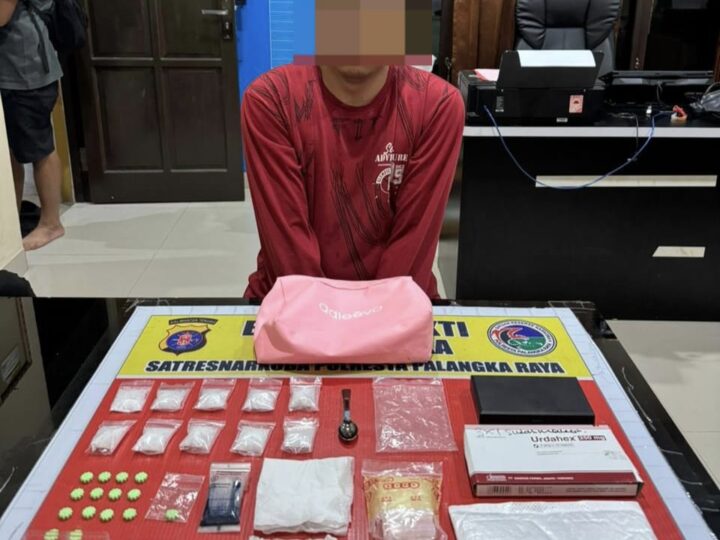 Satresnarkoba Polresta Palangka Raya Tangkap Pengedar Narkotika, Amankan Shabu dan Ekstasi Siap Edar
