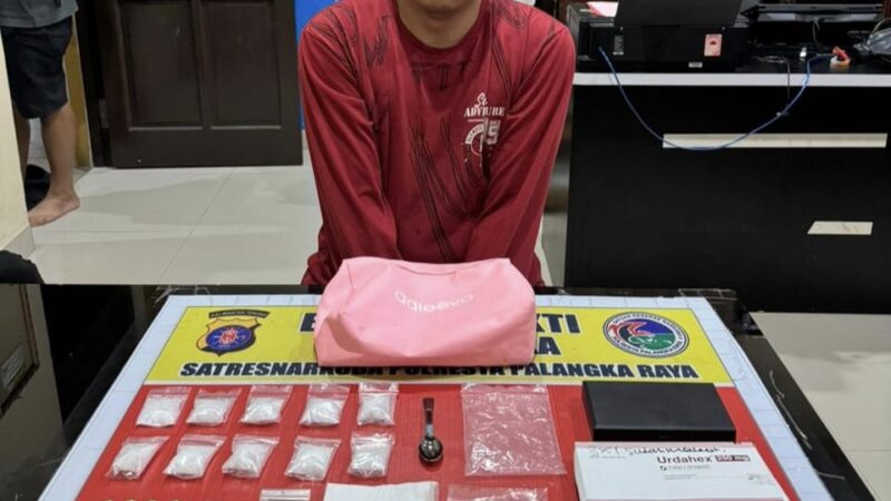 Satresnarkoba Polresta Palangka Raya Tangkap Pengedar Narkotika, Amankan Shabu dan Ekstasi Siap Edar