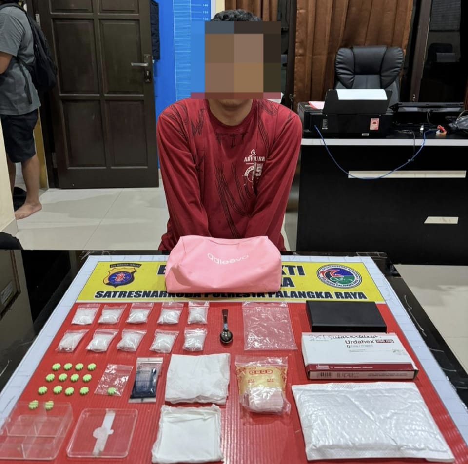 Satresnarkoba Polresta Palangka Raya Tangkap Pengedar Narkotika, Amankan Shabu dan Ekstasi Siap Edar