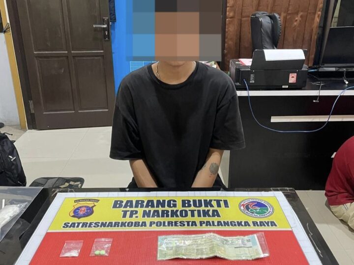 Satresnarkoba Polresta Palangka Raya Tangkap Seorang Pengedar, Amankan Shabu dan Ekstasi di Kawasan Yos Sudarso