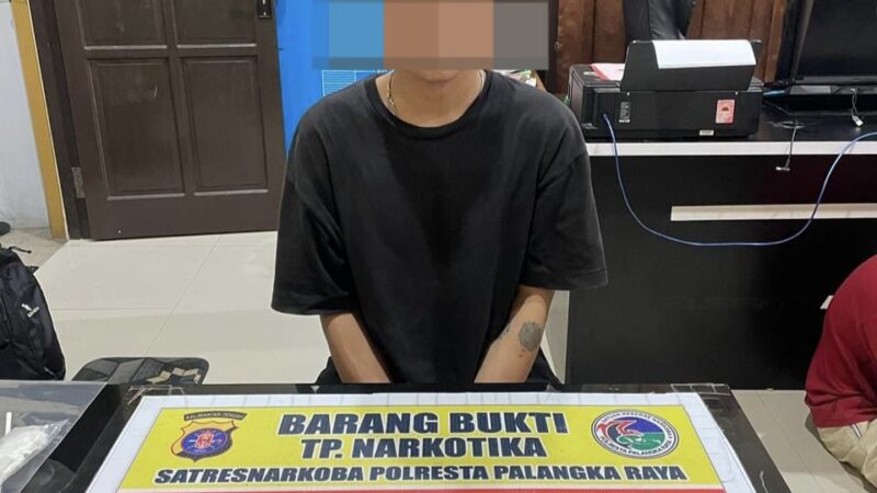 Satresnarkoba Polresta Palangka Raya Tangkap Seorang Pengedar, Amankan Shabu dan Ekstasi di Kawasan Yos Sudarso