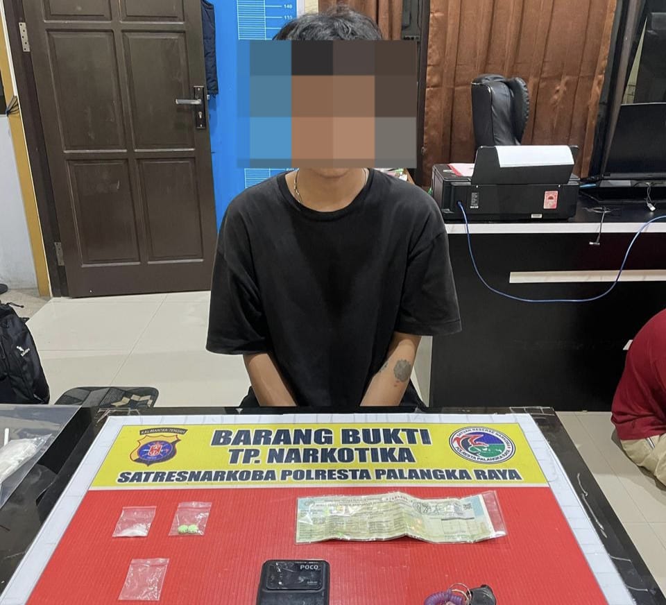 Satresnarkoba Polresta Palangka Raya Tangkap Seorang Pengedar, Amankan Shabu dan Ekstasi di Kawasan Yos Sudarso